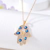 Gold Crystal Hamsa