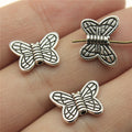 14x11mm 0.7g Zinc Alloy Butterfly Loose Metal Beads for DIY Bracelet Necklace Jewelry Making