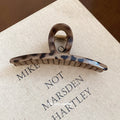 Acrylic Leopard Print Elongated Claw Hair Clip 2 Colors view 3
