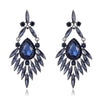 Blue Marquise Feather