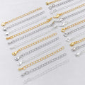 Eight Charm Metal Extension Chains in Three Finishes Jewelry Findings view 2