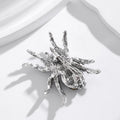 Blue Silver Tone Spider Two Designs Metal Brooch Pin view 3