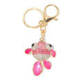 Rhinestone Enamel Goldfish Keychain Gold Metal Four Colors view 5