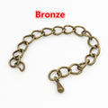Metal Extension Chains With Teardrop Ends in Multiple Finishes view 12