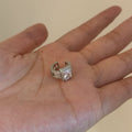 Silver Square Crystal Ear Cuff Fashion Jewelry Accessory view 2