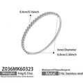 Slim Crystal Hinged Bangle Collection in Gold and Silver Tone view 8