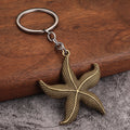 Starfish Souvenir Zinc Alloy Keychain Travel Gift Pendant