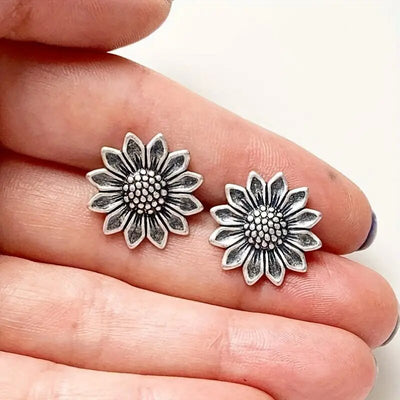 Sunflower stud earrings product view