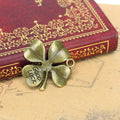 27mm Lucky Four-Leaf Clover Alloy Charm Pendant