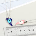 Silver Tone Chili Pepper Evil Eye Pendant Necklaces in Two Colors view 3