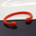 Color-Coated Twisted Wire Open Cuff Bracelets in Seven Colors view 10