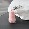 Flocked Bunny Turtle Pig and Puffer Animal Keychains view 8