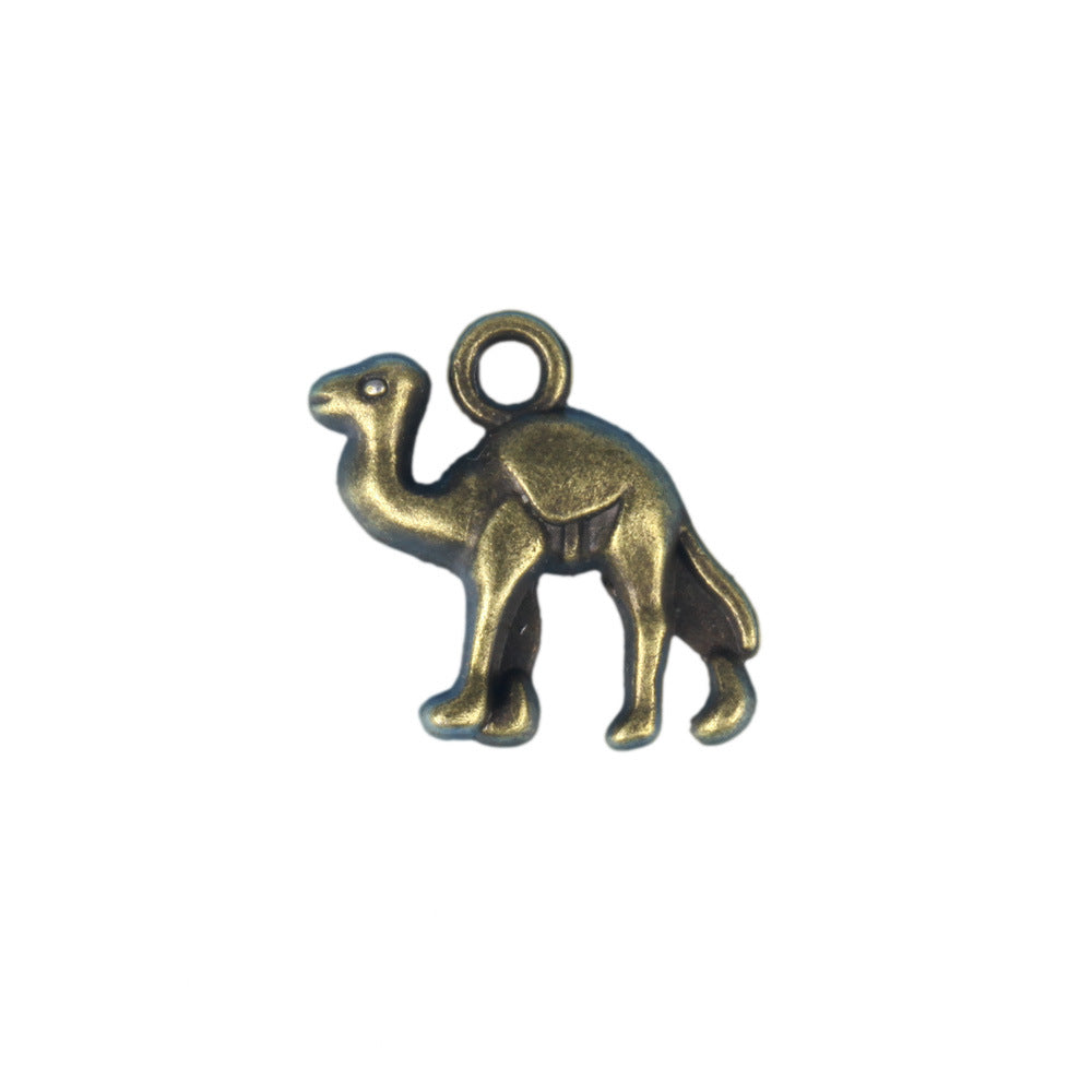 3D Camel Alloy Charm Pendant 15x14mm
