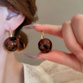 Twenty Seven Style Leopard Print Geometric Earrings view 12