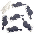 Sleeping Cat Enamel Charms in Ten Coat Patterns and Two Tones view 9
