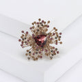 Radiating Crystal Brooch In Six Jewel Color Designs view 6