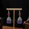 Fifty-One Turquoise Look Beaded Boho Dangle Earrings view 5