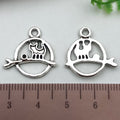 Antique Silver Cat and Cat Paw Metal Charms with 11 Listed Options view 10
