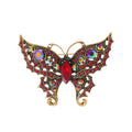Butterfly Crystal Three Designs Metal Brooch Pin for Jackets and Lapels view 6