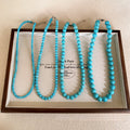 Turquoise Bead Strand Necklace Three Bead Size Options view 3