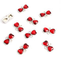 Faceted Glass Bow Connector Jewelry Components For DIY Earrings And Bracelets Charms view 8