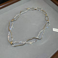 Open Link Textured Chain Necklace Decorative Jewelry view 7