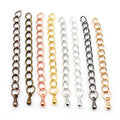Metal Extension Chains With Teardrop Ends in Multiple Finishes view 1