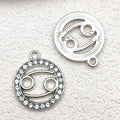 Metallic Zodiac Disc Metal Charms with 14 Listed Options view 11