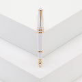 Miniature Fountain Pen Brooch in Detailed Metal and Crystal Design view 8