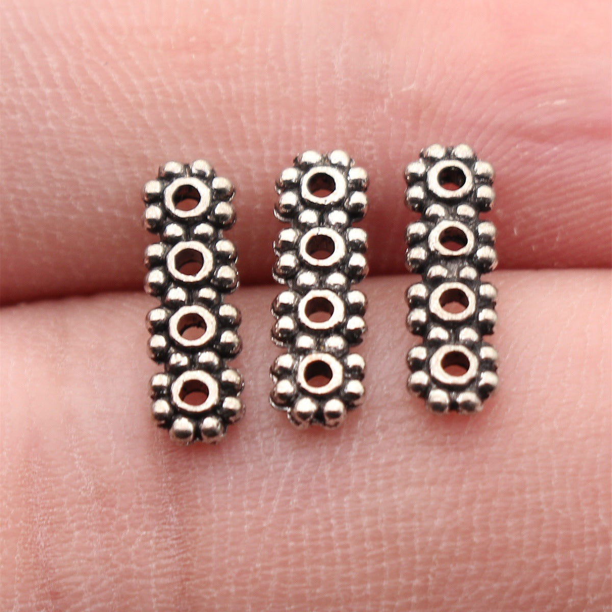 Zinc Alloy Multi Hole Spacer Beads for Bracelet Necklace DIY Jewelry Findings Making