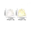 Colorful Enamel Cat Holding Fish Metal Charms, 12 Designs view 2