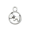 Antique Silver Zinc Alloy Dog Animal Charm Pendant Style 5779 for Bracelet Necklace DIY