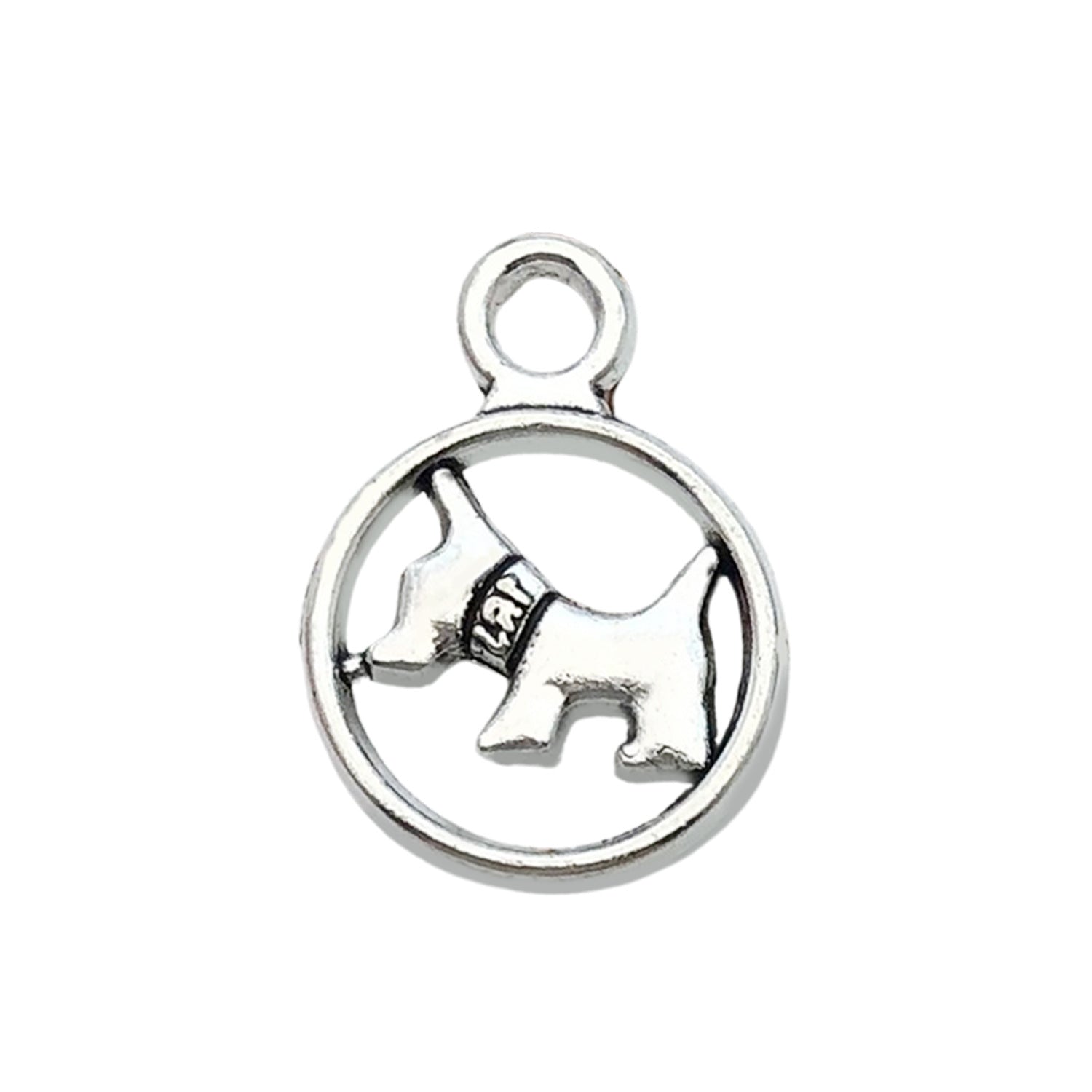 Antique Silver Zinc Alloy Dog Animal Charm Pendant Style 5779 for Bracelet Necklace DIY