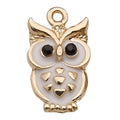 Enamel Zinc Alloy Owl Cat Charm Pendant for DIY Bracelet Necklace Keychain Jewelry Making
