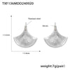 Steel Fan Earrings