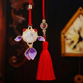 Jeweled Goldfish Car Hangers in Pink Red Orange Blue and Purple view 4