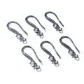 Curved Rhinestone Earring Hook Findings in Six Finishes view 7