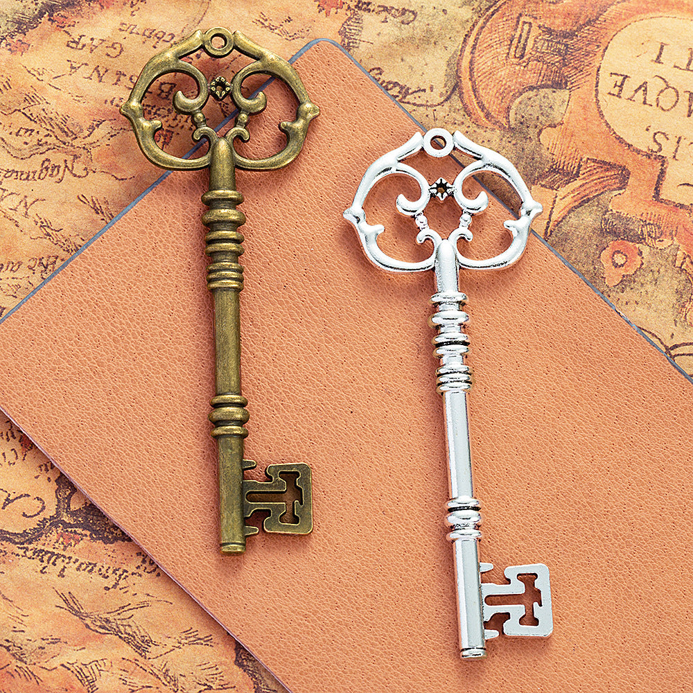 Vintage Double-Sided Key Pendant