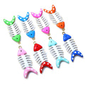 Colorful Enamel Fishbone Charms in Nine Color Options view 5