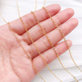 Gold Tone Jewelry Chains in 1.3, 1.4, 1.5 and 2.0 mm Widths view 3