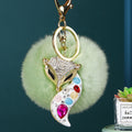 Multigem Fox Keychains with Fourteen Pom Colors and Multiple Loop Styles view 7