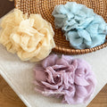 Mesh Organza Flower Hair Comb Pins Three Soft Colors view 2