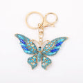 Rhinestone Butterfly Keychain Metal Insect Bag Charm view 5