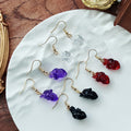 Transparent Anatomical Heart Drop Earrings in Four Colors view 2