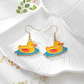 Gold Tone Yellow Duck Drop Earrings in Eleven Playful Designs view 7