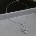 Crystal Accent Silver Tone Cross and Pearl Pendant Necklace view 6