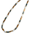 Coffee Green White Gold Heishi Disc Bead Choker Necklace view 5