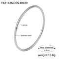 Bow Ring And Smooth Click Bangle Set Gold Or Steel Tone view 6