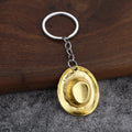 Cowboy Hat-Shaped Metal Keychain in Six Color Finishes view 7