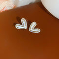 Shell Heart Stud Earrings In Three Coordinated Designs view 7